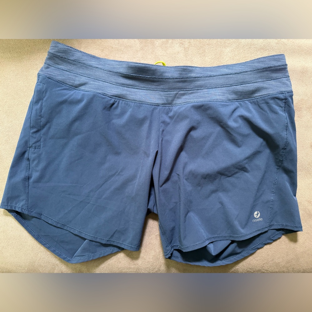 Oiselle long roga shorts indigo large
